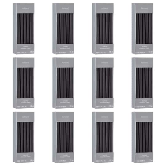 Michaels, 12 Packs: 15 ct. (180 total) Basic Elements™ 10" Black Taper Candles by Ashland® – Category: Wax Candles
